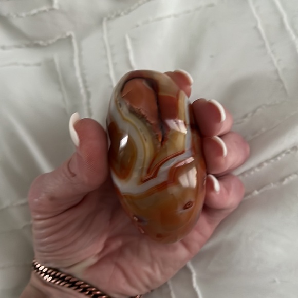 Large Carnelian Heart, Carnelian Heart - Picture 2 of 2